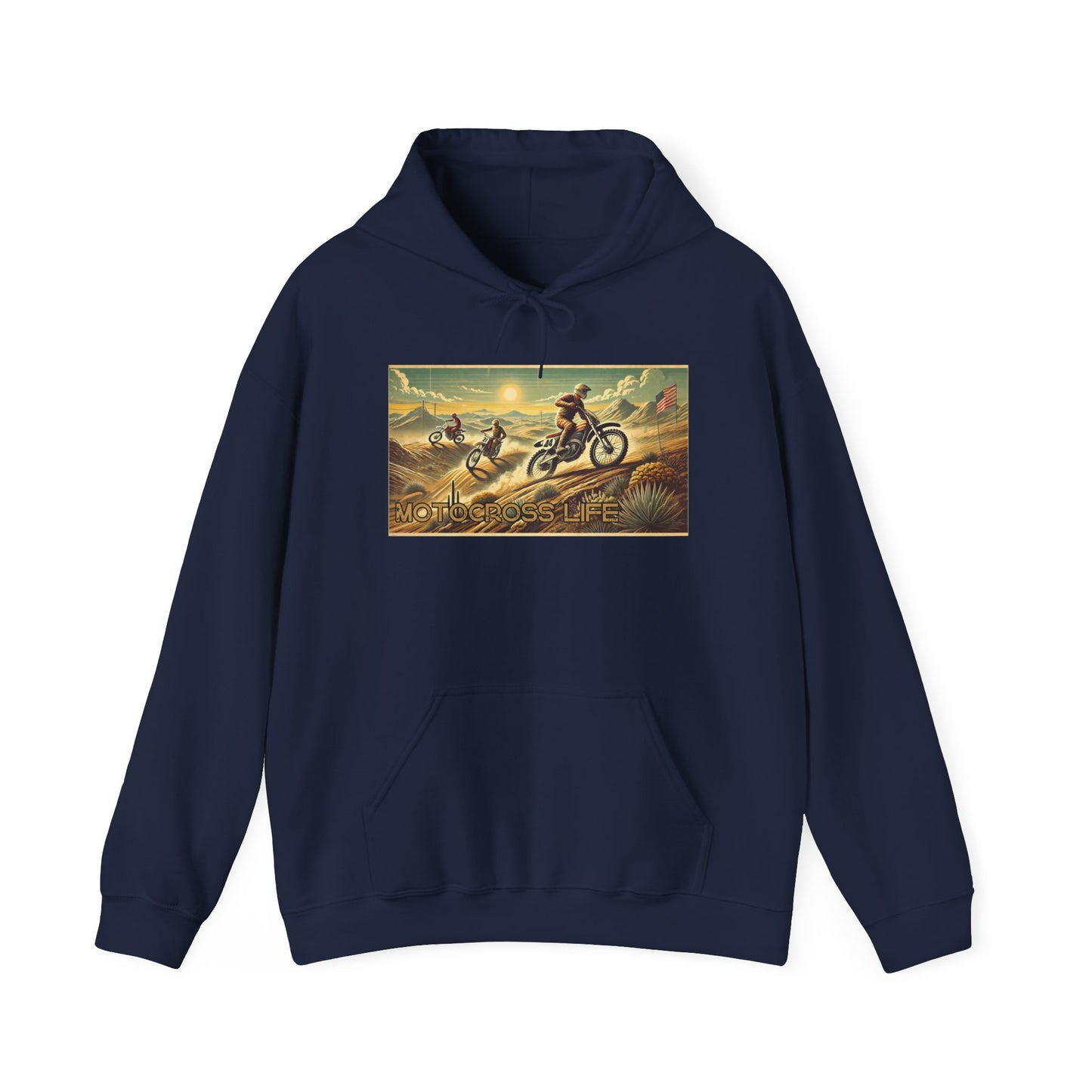 Motocross Life: Riding the Dunes Hoodie