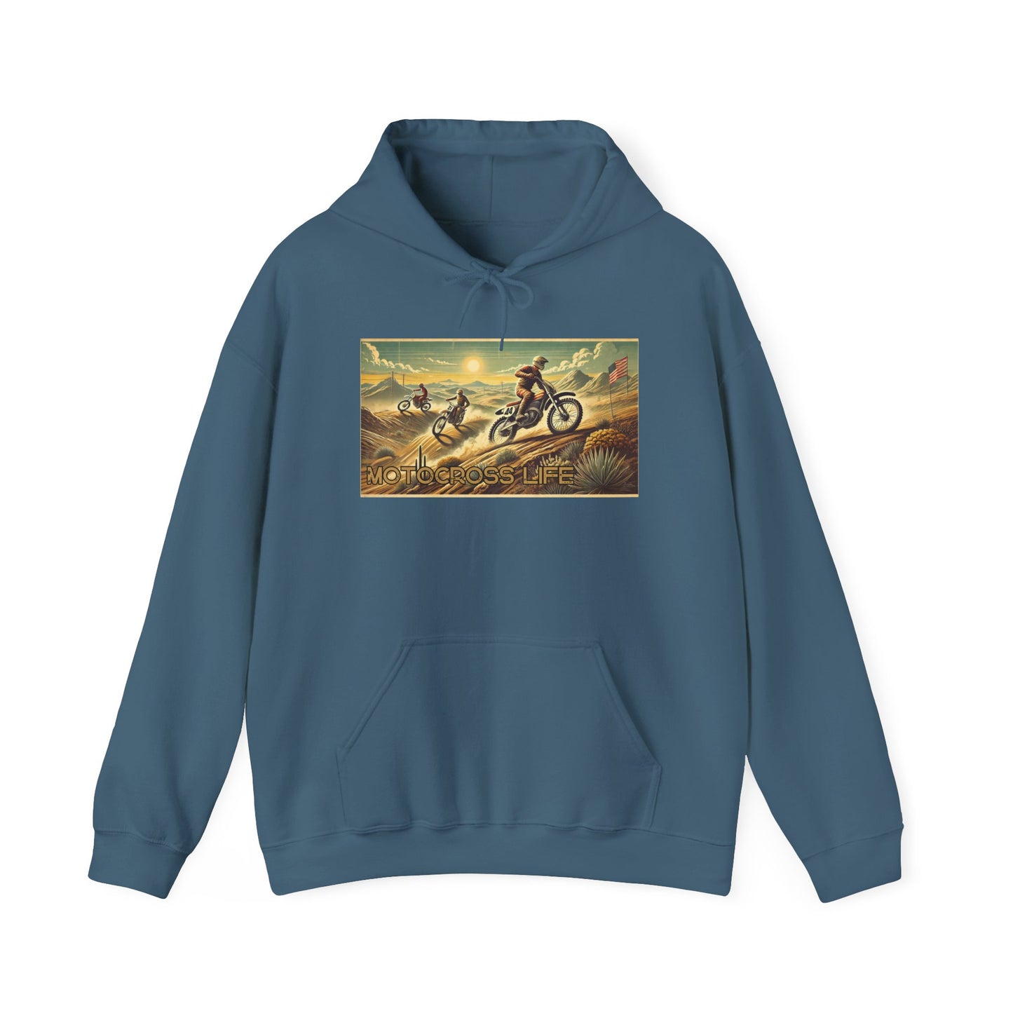 Motocross Life: Riding the Dunes Hoodie