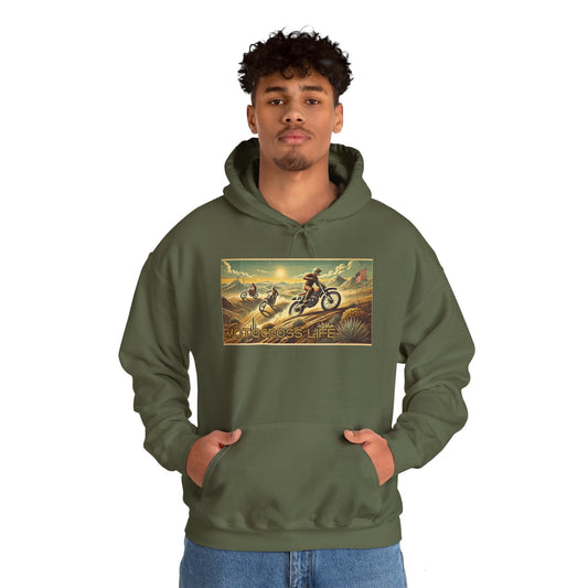 Motocross Life: Riding the Dunes Hoodie