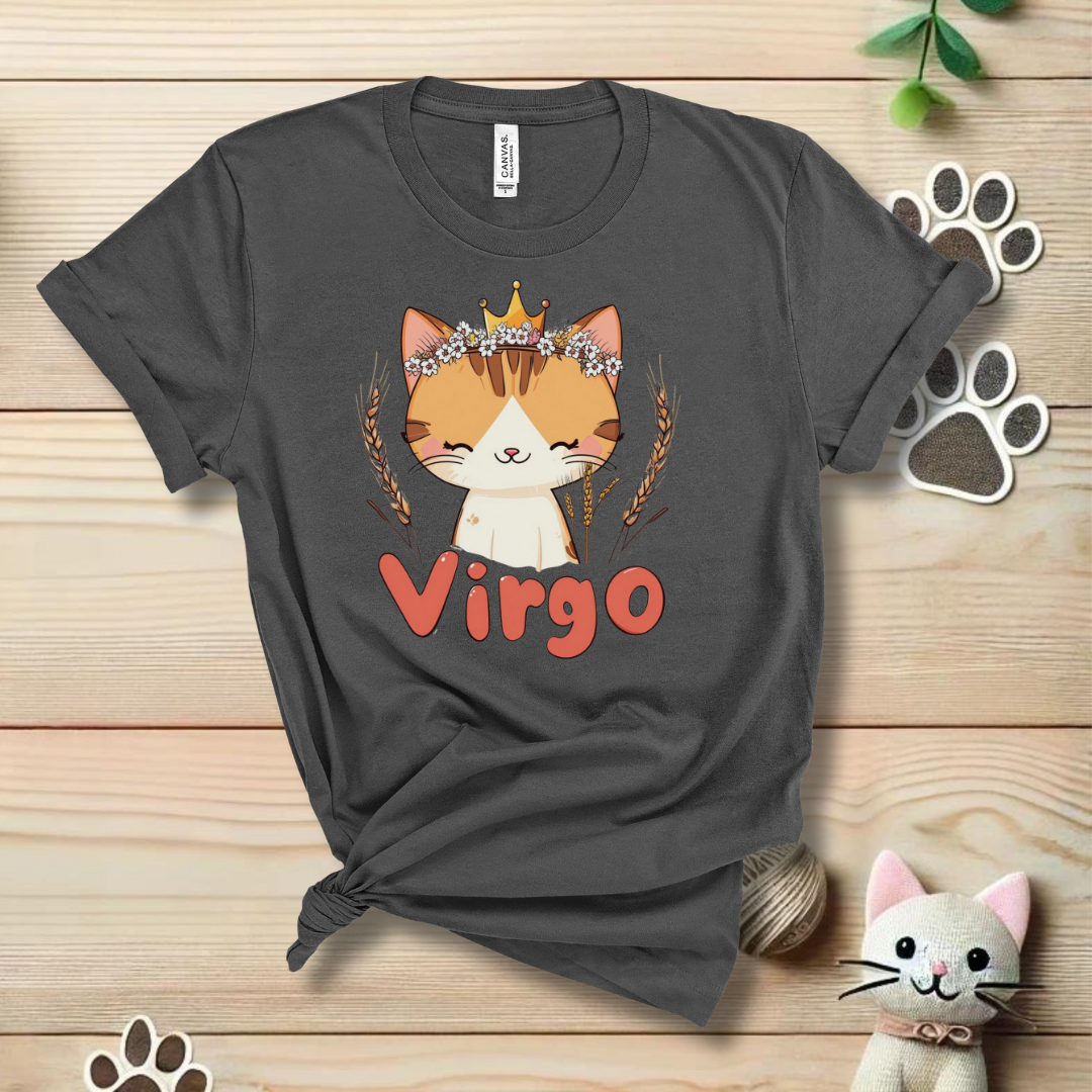 Virgo Zodiac Cat T-Shirt