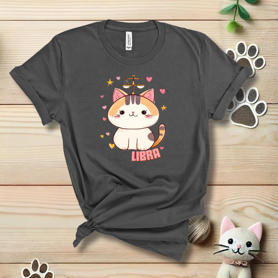 LIbra Zodiac Cat T-Shirt