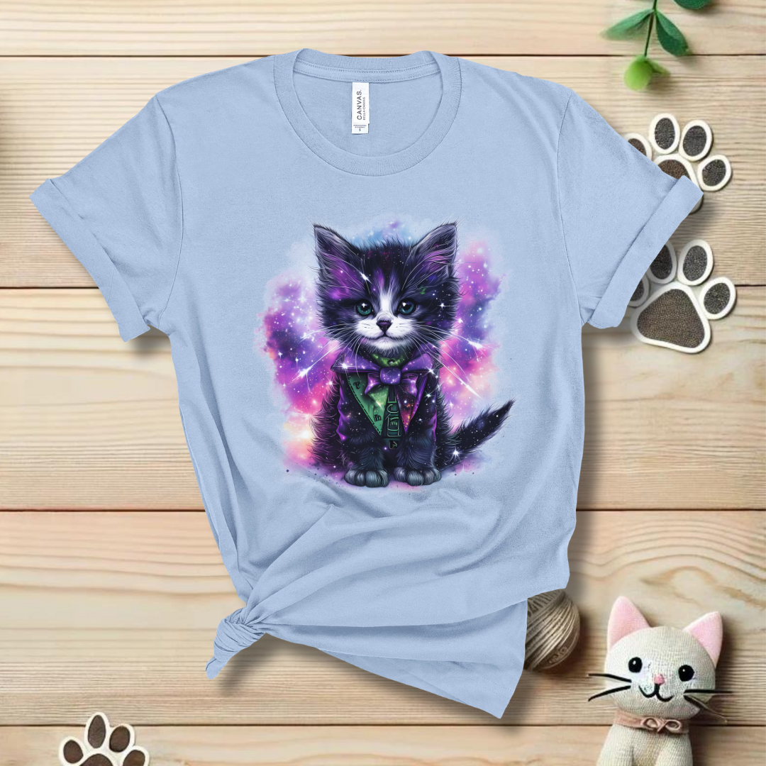 The Cosmic Prankster Kitten T-Shirt