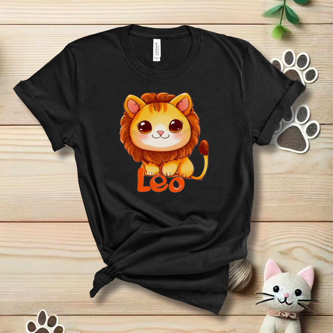 Leo Zodiac Cat T-Shirt