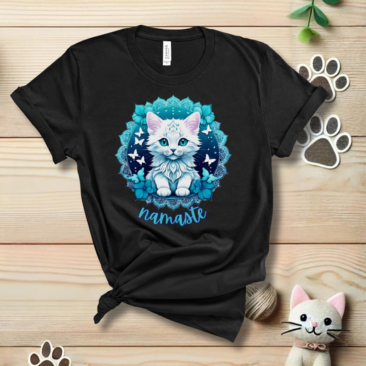 Namaste Kitten Mandala T-Shirt