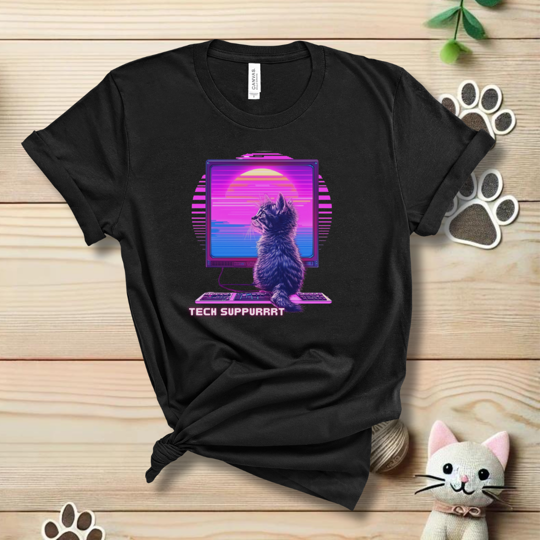 Tech Support Kitty T-Shirt