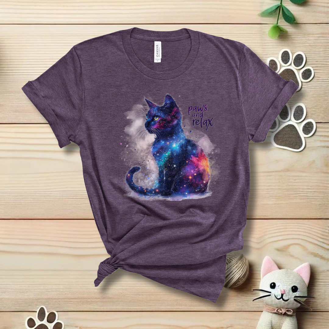 Paws and Relax black cat T-Shirt