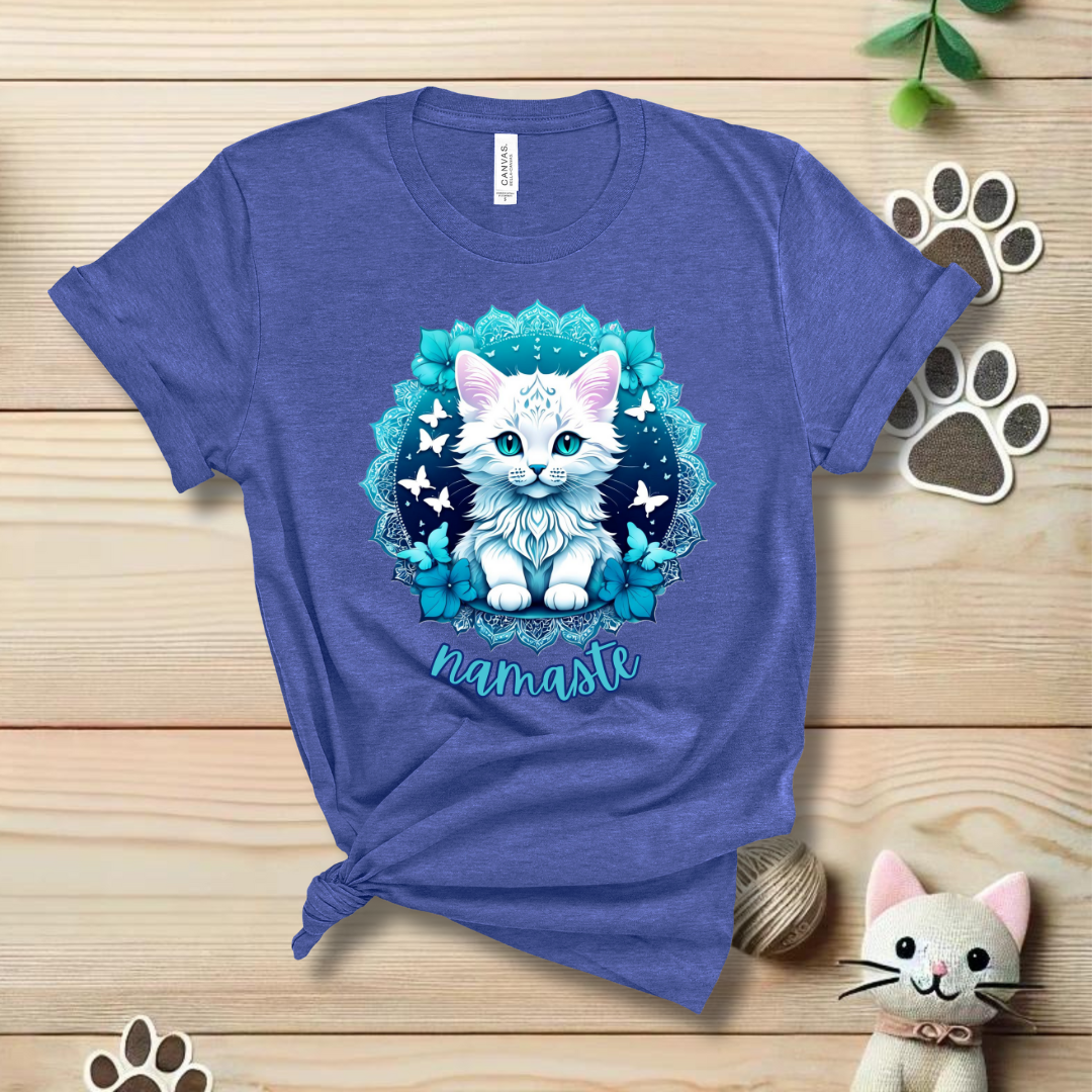 Namaste Kitten Mandala T-Shirt