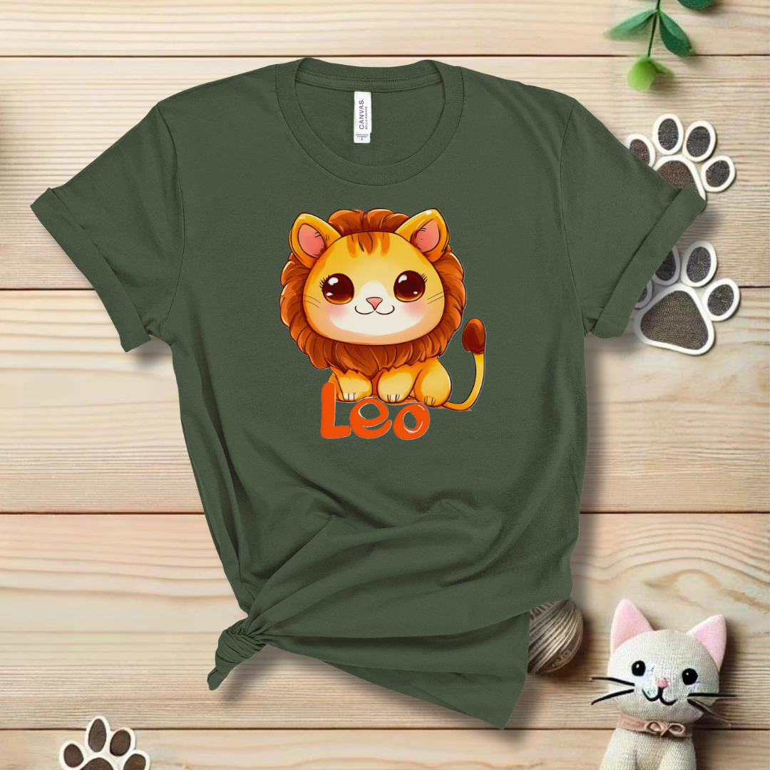 Leo Zodiac Cat T-Shirt