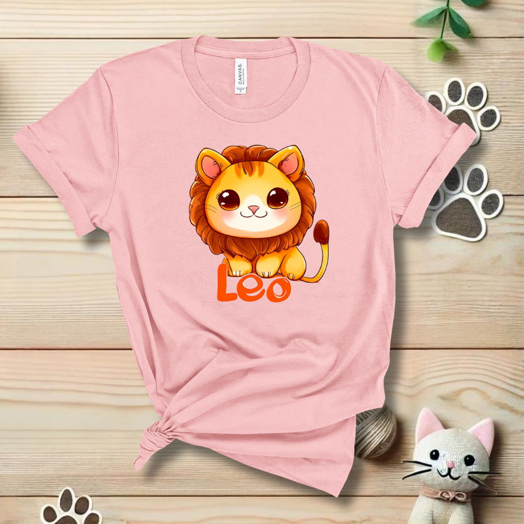 Leo Zodiac Cat T-Shirt