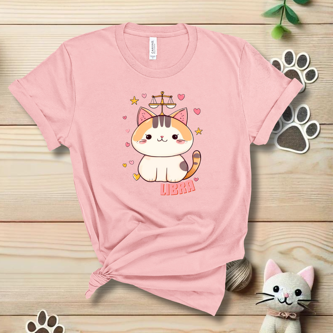 LIbra Zodiac Cat T-Shirt