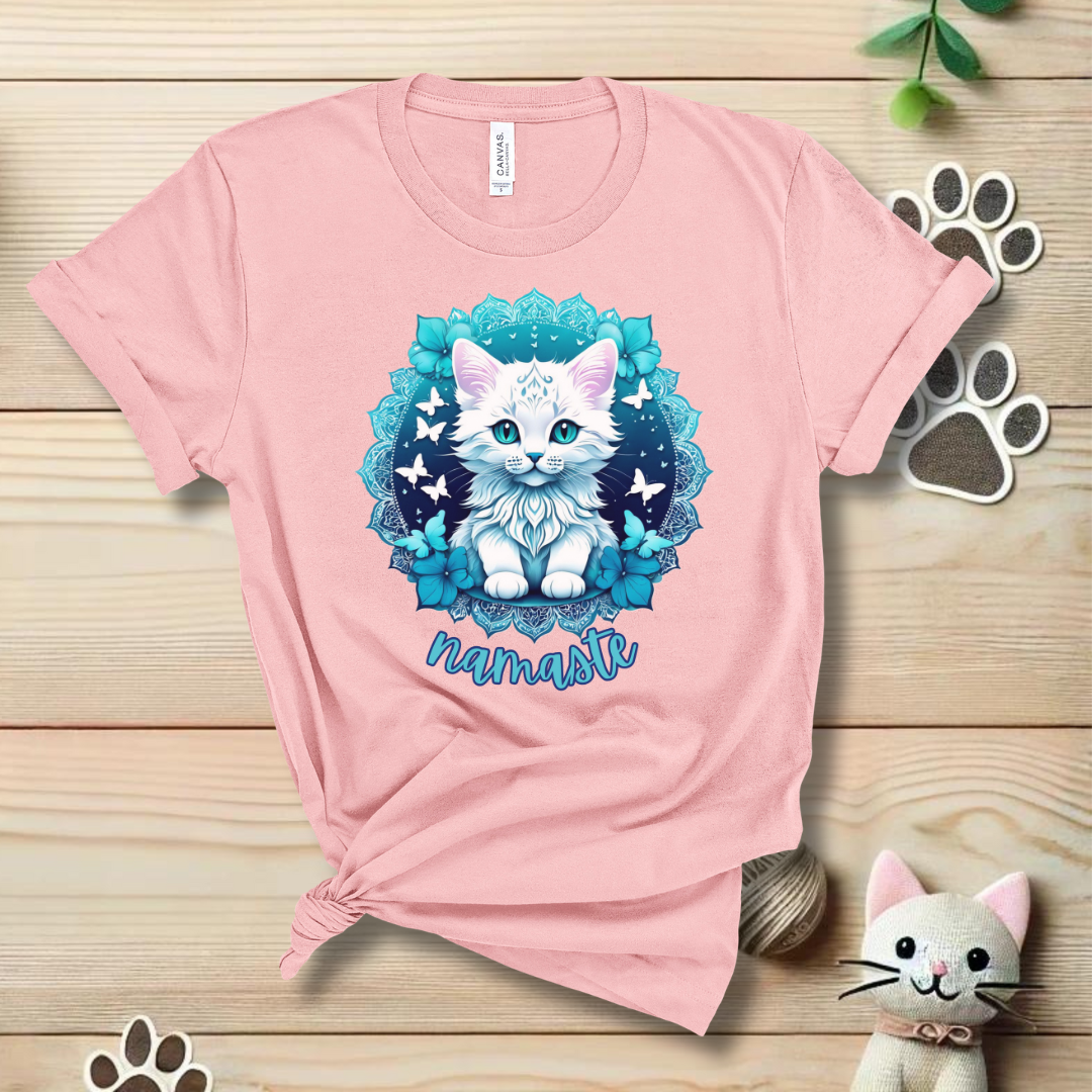 Namaste Kitten Mandala T-Shirt