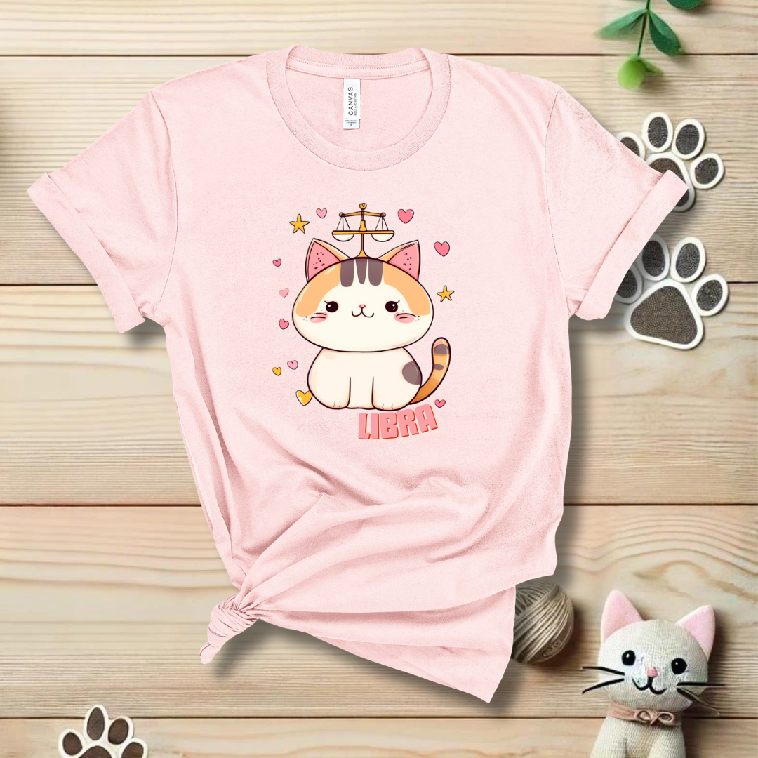 LIbra Zodiac Cat T-Shirt