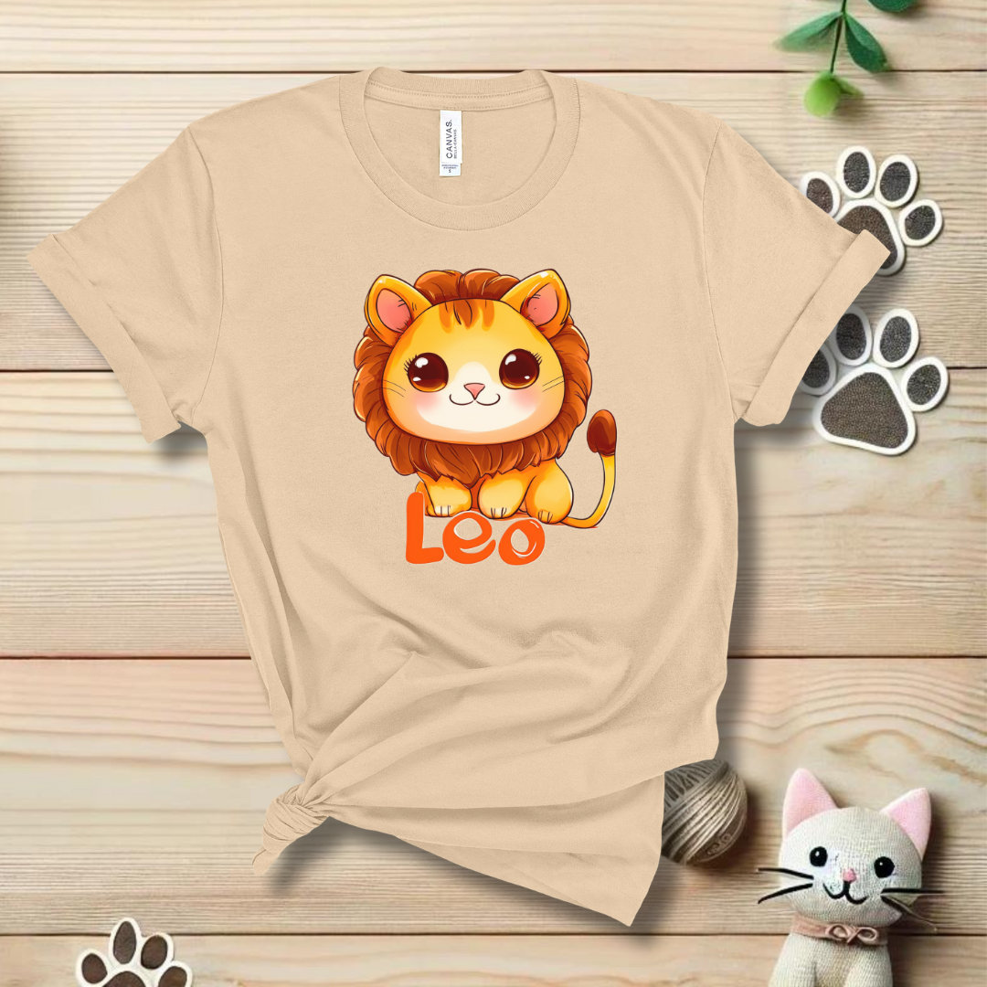 Leo Zodiac Cat T-Shirt