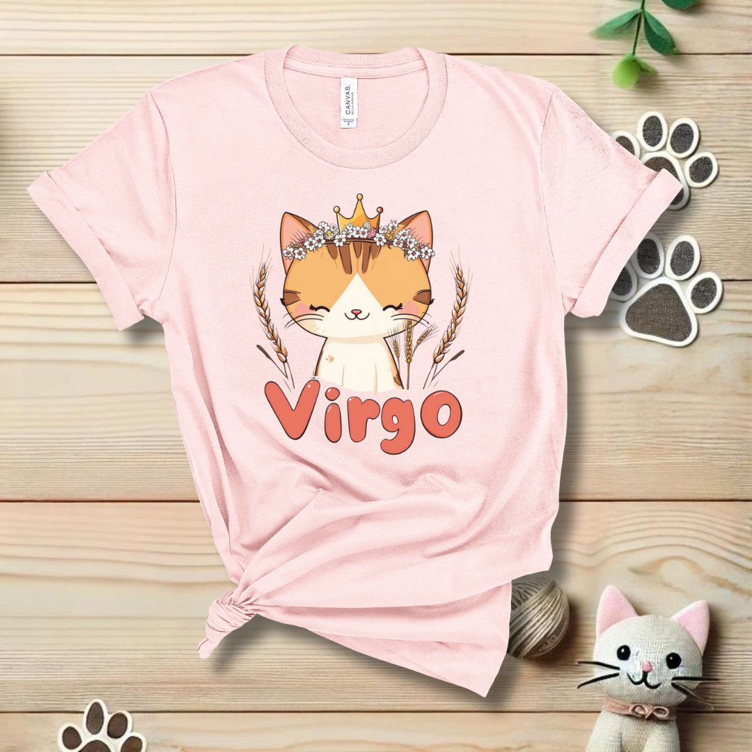 Virgo Zodiac Cat T-Shirt