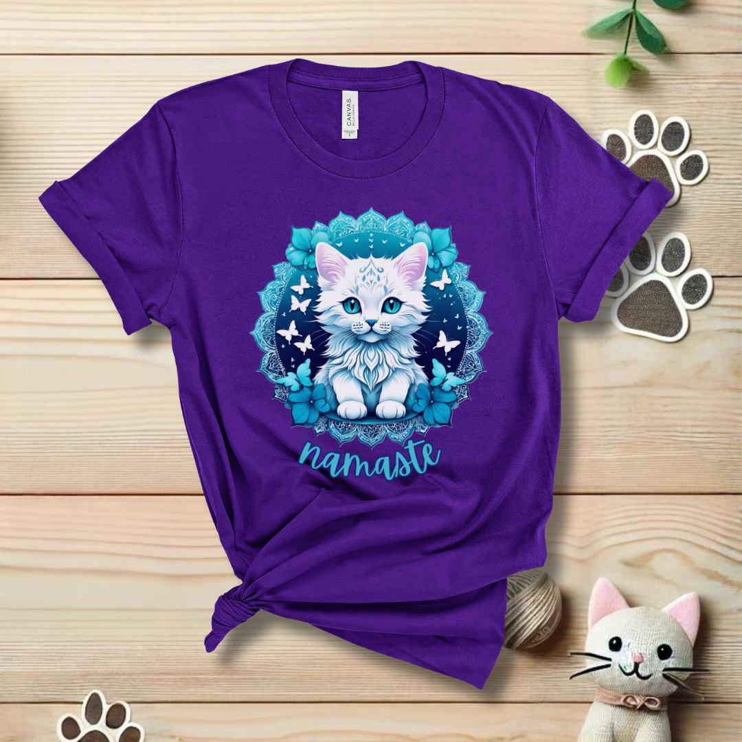 Namaste Kitten Mandala T-Shirt