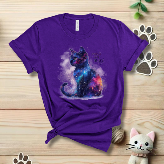 Paws and Relax black cat T-Shirt